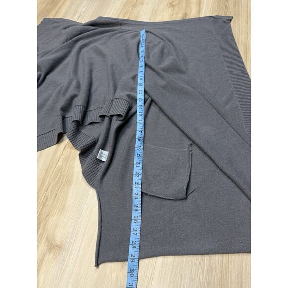 Naadam Sweater Gray Cashmere Cardigan Knit Lagenlook Open Front Long sz S / 6 - Picture 16 of 16